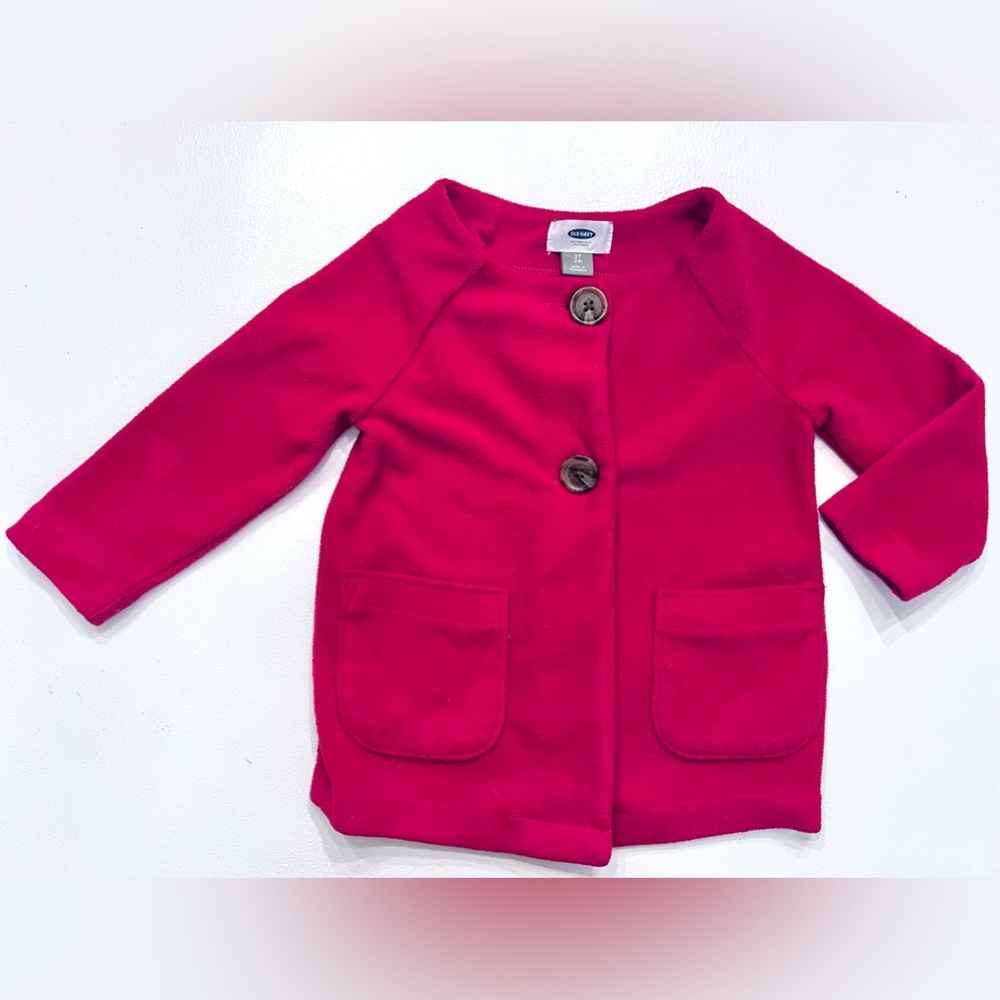 Fleece Jacket, Red